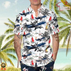 Dassault Falcon 20C Draken Europe Hawaiian Shirt 4