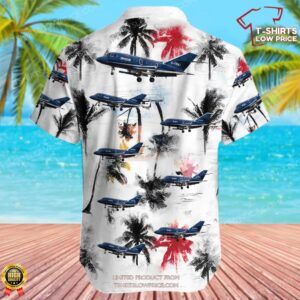 Dassault Falcon 20D Draken Europe Hawaiian Shirt 3