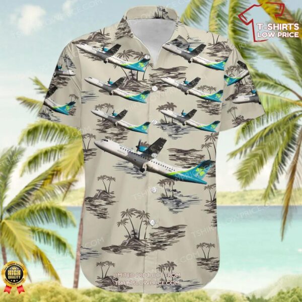 ATR 72-600 Aer Lingus Regional (Emerald Airlines UK) Hawaiian Shirt ATR 72-600 Aer Lingus Regional (Emerald Airlines UK) Hawaiian Shirt