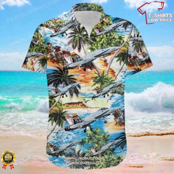 McDonnell Douglas EF-18A+ Hornet Spain Air Force Hawaiian Shirt McDonnell Douglas EF-18A+ Hornet Spain Air Force Hawaiian Shirt