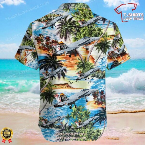 McDonnell Douglas EF-18A+ Hornet Spain Air Force Hawaiian Shirt McDonnell Douglas EF-18A+ Hornet Spain Air Force Hawaiian Shirt