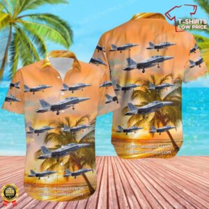 McDonnell Douglas EF-18BM Hornet Spain Air Force Hawaiian Shirt McDonnell Douglas EF-18BM Hornet Spain Air Force Hawaiian Shirt