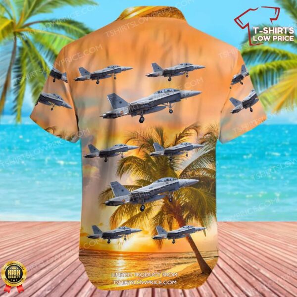 McDonnell Douglas EF-18BM Hornet Spain Air Force Hawaiian Shirt McDonnell Douglas EF-18BM Hornet Spain Air Force Hawaiian Shirt