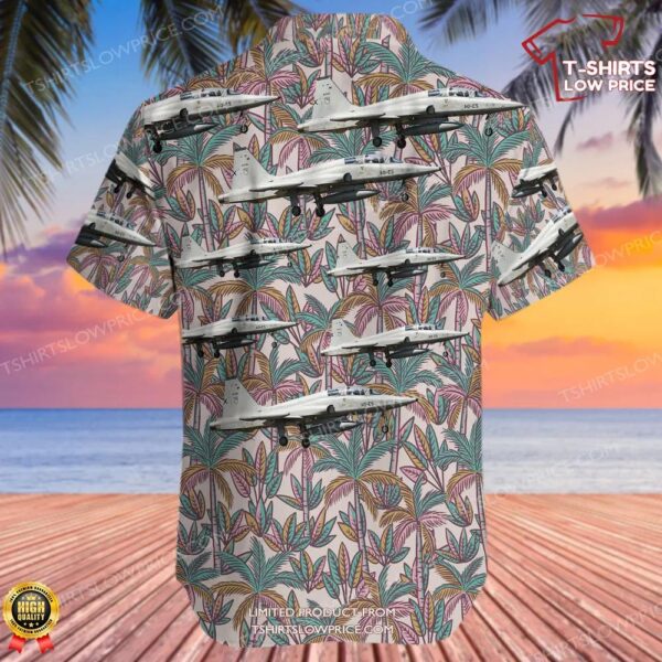 Northrop SF-5M Freedom Fighter Spain Air Force Hawaiian Shirt Northrop SF-5M Freedom Fighter Spain Air Force Hawaiian Shirt