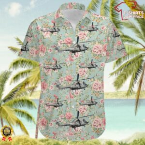 Aérospatiale AS 332C1 Super Puma Spain Air Force Hawaiian Shirt