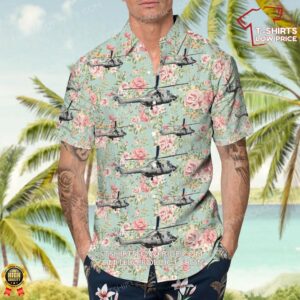 Aerospatiale AS 332C1 Super Puma Spain Air Force Hawaiian Shirt 4