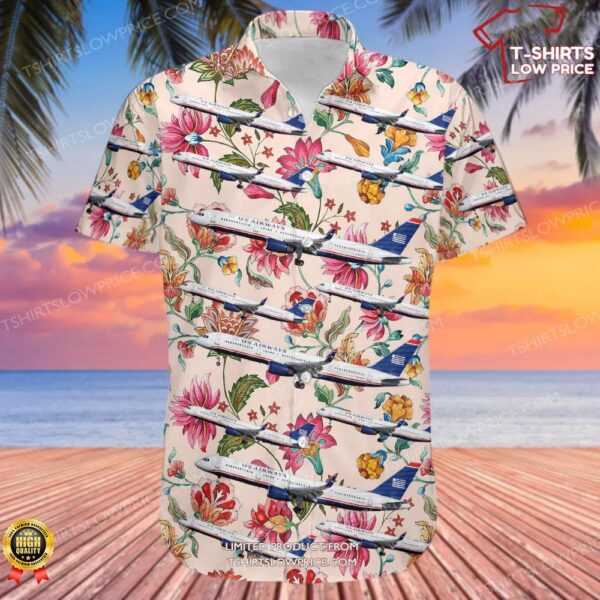 Boeing 757-23N US Airways Hawaiian Shirt