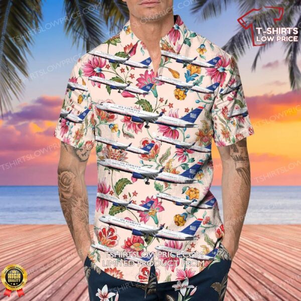 Boeing 757-23N US Airways Hawaiian Shirt