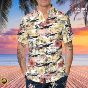Boeing 737 3G7 US Airways Hawaiian Shirt 4