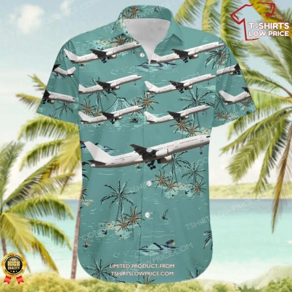 Boeing C-32B United States US Air Force (USAF) Hawaiian Shirt Boeing C-32B United States US Air Force (USAF) Hawaiian Shirt