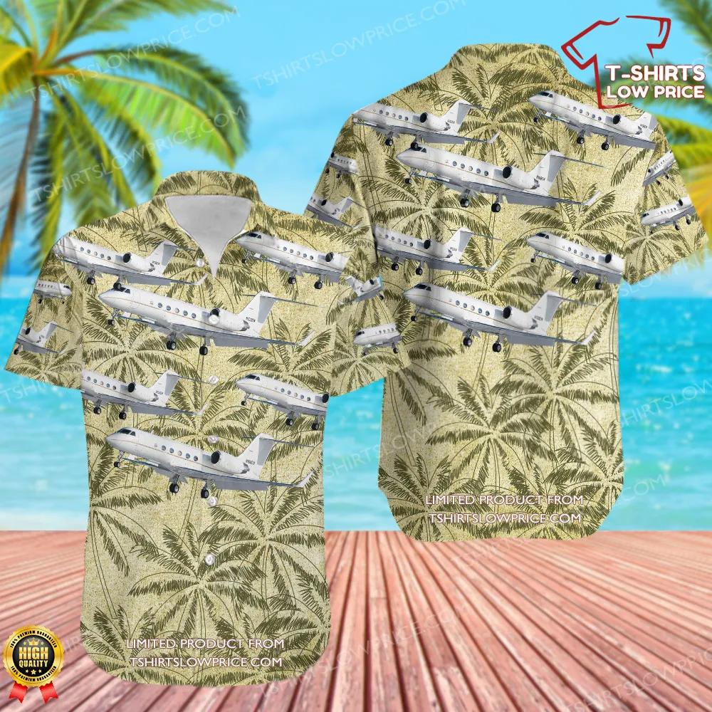 Gulfstream C-20H United States US Air Force (USAF) Hawaiian Shirt Gulfstream C 20H United States US Air Force USAF Hawaiian Shirt 1