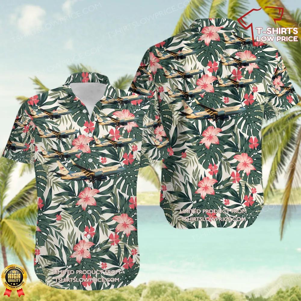 Boeing C-40C United States US Air Force (USAF) Hawaiian Shirt Boeing C 40C United States US Air Force USAF Hawaiian Shirt 1