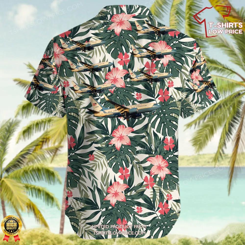 Boeing C 40C United States US Air Force USAF Hawaiian Shirt 3 Boeing C 40C United States US Air Force USAF Hawaiian Shirt 3
