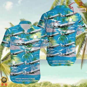 Boeing E-8C JSTARS United States US Air Force (USAF) Hawaiian Shirt