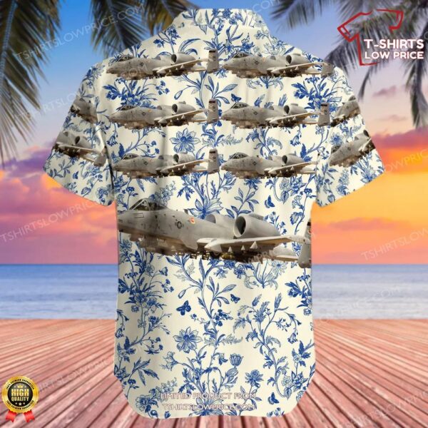 Fairchild A-10A Thunderbolt II United States US Air Force (USAF) Hawaiian Shirt Fairchild A-10A Thunderbolt II United States US Air Force (USAF) Hawaiian Shirt