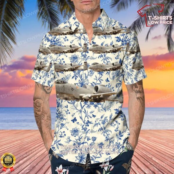 Fairchild A-10A Thunderbolt II United States US Air Force (USAF) Hawaiian Shirt Fairchild A-10A Thunderbolt II United States US Air Force (USAF) Hawaiian Shirt