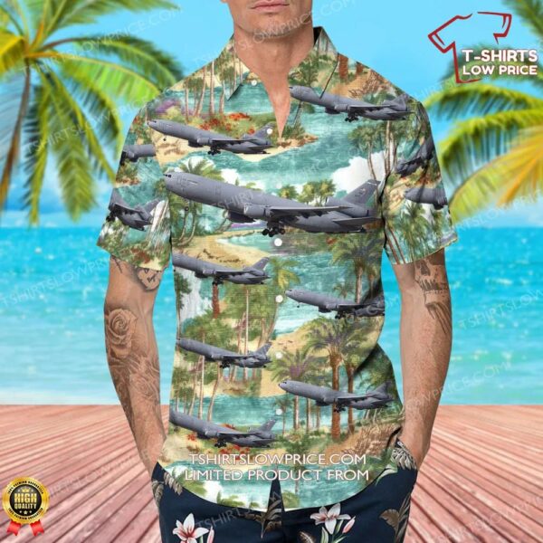 McDonnell Douglas KC-10A Extender United States US Air Force (USAF) Hawaiian Shirt McDonnell Douglas KC-10A Extender United States US Air Force (USAF) Hawaiian Shirt