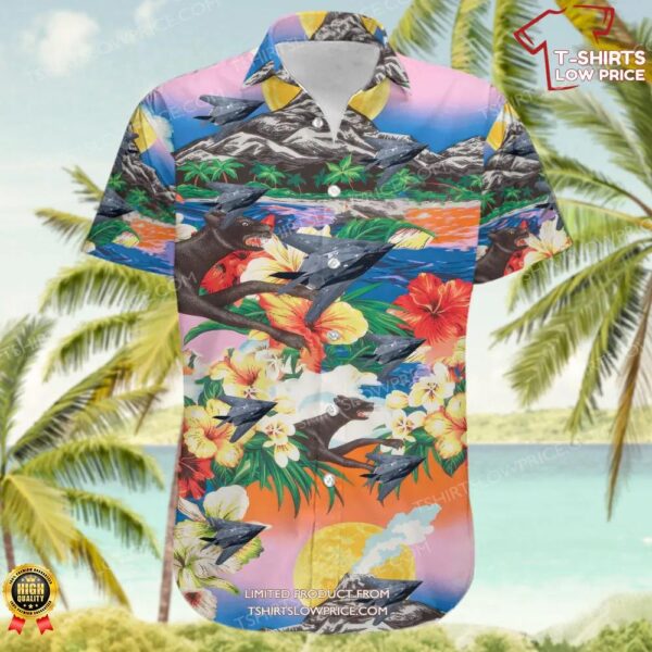 Lockheed F-117A Nighthawk United States US Air Force (USAF) Hawaiian Shirt