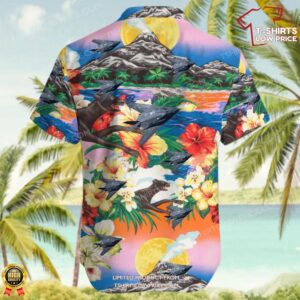 Lockheed F 117A Nighthawk United States US Air Force USAF Hawaiian Shirt 3