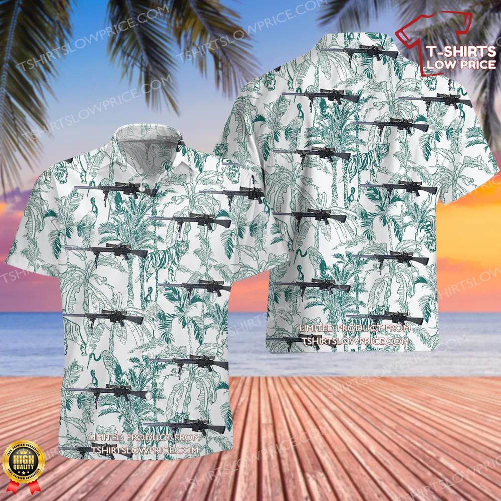 Knight's Armament Company SR-25 Hawaiian Shirt Knights Armament Company SR 25 Hawaiian Shirt