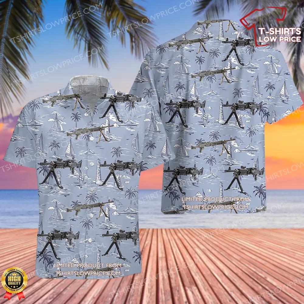 M240 Machine Gun Hawaiian Shirt M240 Machine Gun Hawaiian Shirt