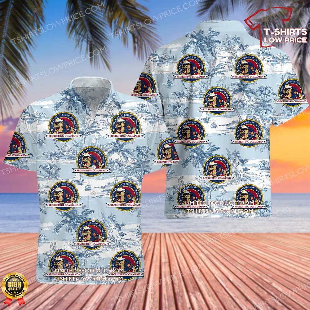 Marine Corps Recruiting Command Hawaiian Shirt Marine Corps Recruiting Command Hawaiian Shirt