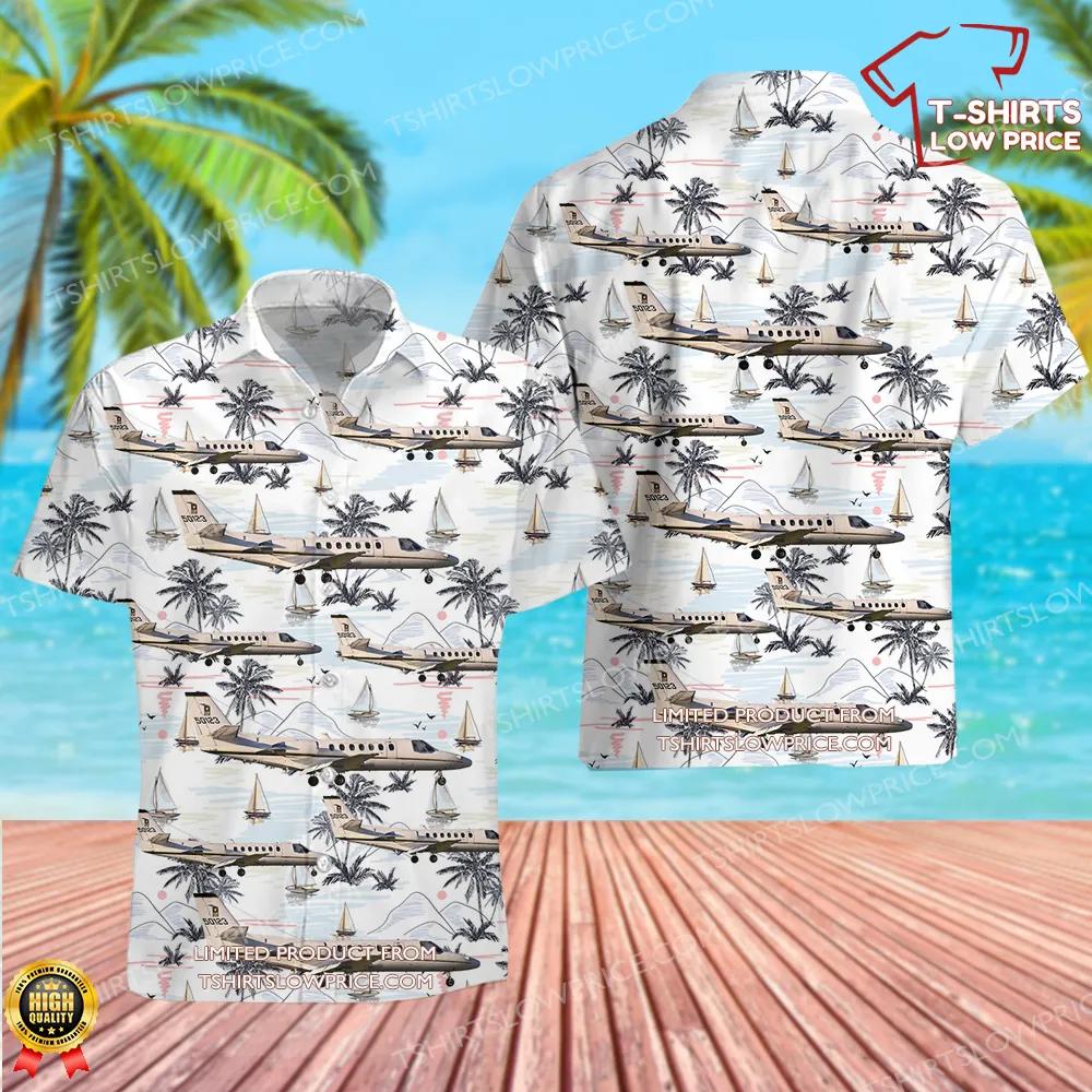 US Army Cessna UC-35A Hawaiian Shirt US Army Cessna UC 35A Hawaiian Shirt