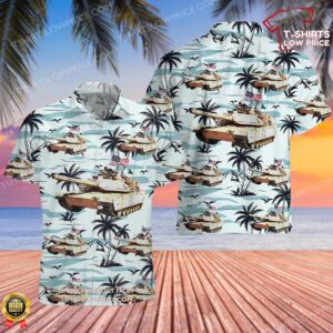 Us Army M1 Abrams Us Flag 4th July Hawaiian Shirt