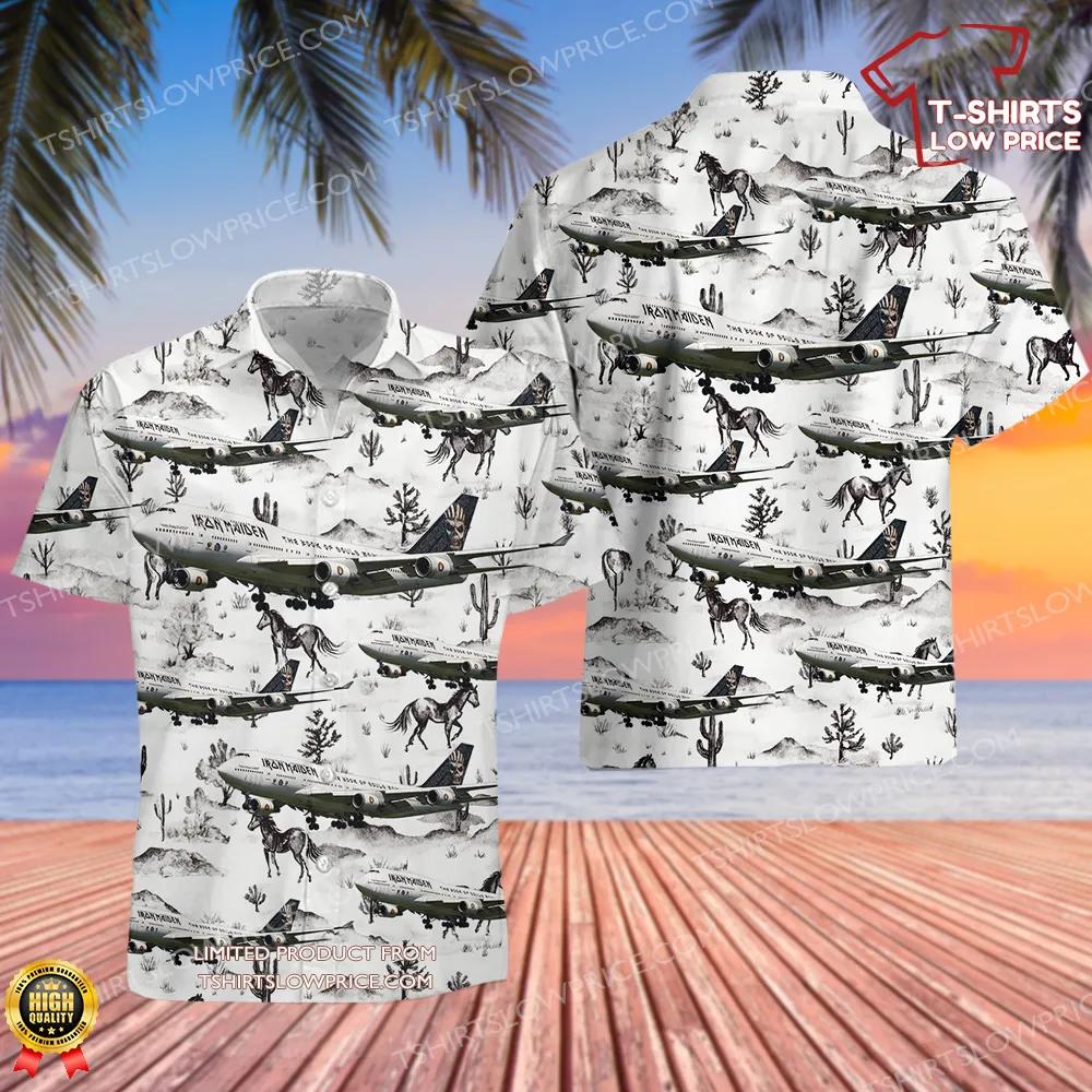 Iron Maiden's Ed Force One Hawaiian Shirt Iron MaidenS Ed Force One Hawaiian Shirt