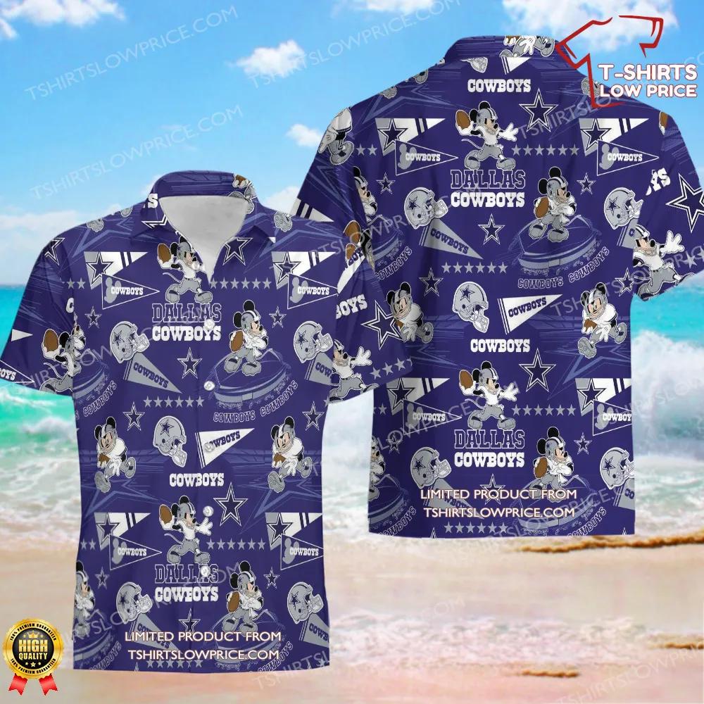 NFL Dallas Cowboy Mickey Hawaiian Shirt NFL Dallas Cowboy Mickey Hawaiian Shirt