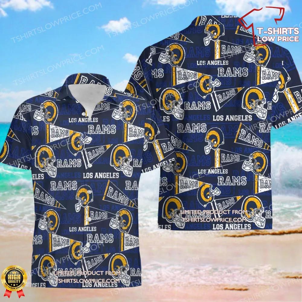 Los Angeles Rams Pattern Hawaiian Shirt Los Angeles Rams Pattern Hawaiian Shirt