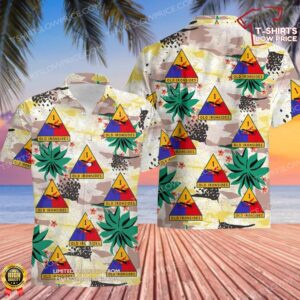 US Army 1st Armored Division Hawaiian Shirt