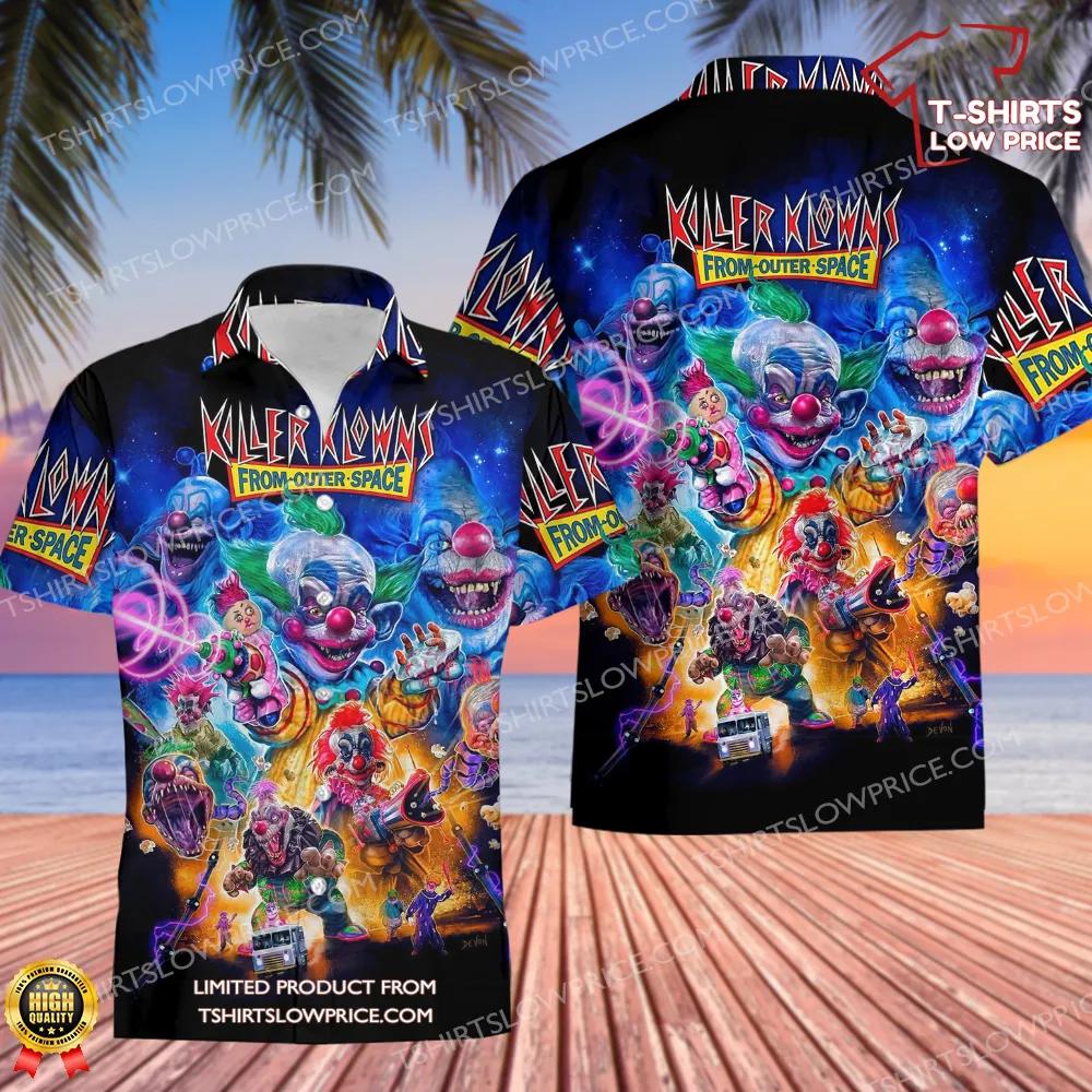 Space Horror Movie Killer Klowns Outer Hawaiian Shirt Space Horror Movie Killer Klowns Outer Hawaiian Shirt