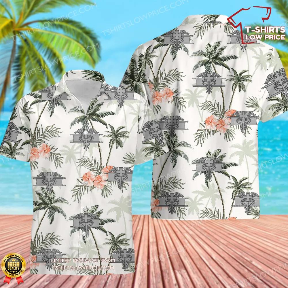 US Army Expert Field Medical Badge Hawaiian Shirt US Army Expert Field Medical Badge Hawaiian Shirt
