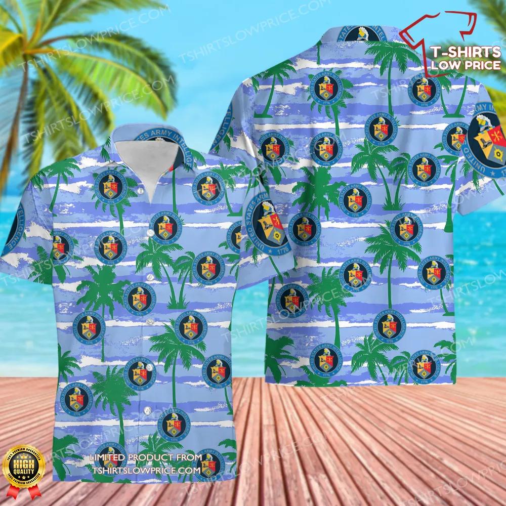 US Army Military Intelligence Corps Hawaiian Shirt US Army Military Intelligence Corps Hawaiian Shirt