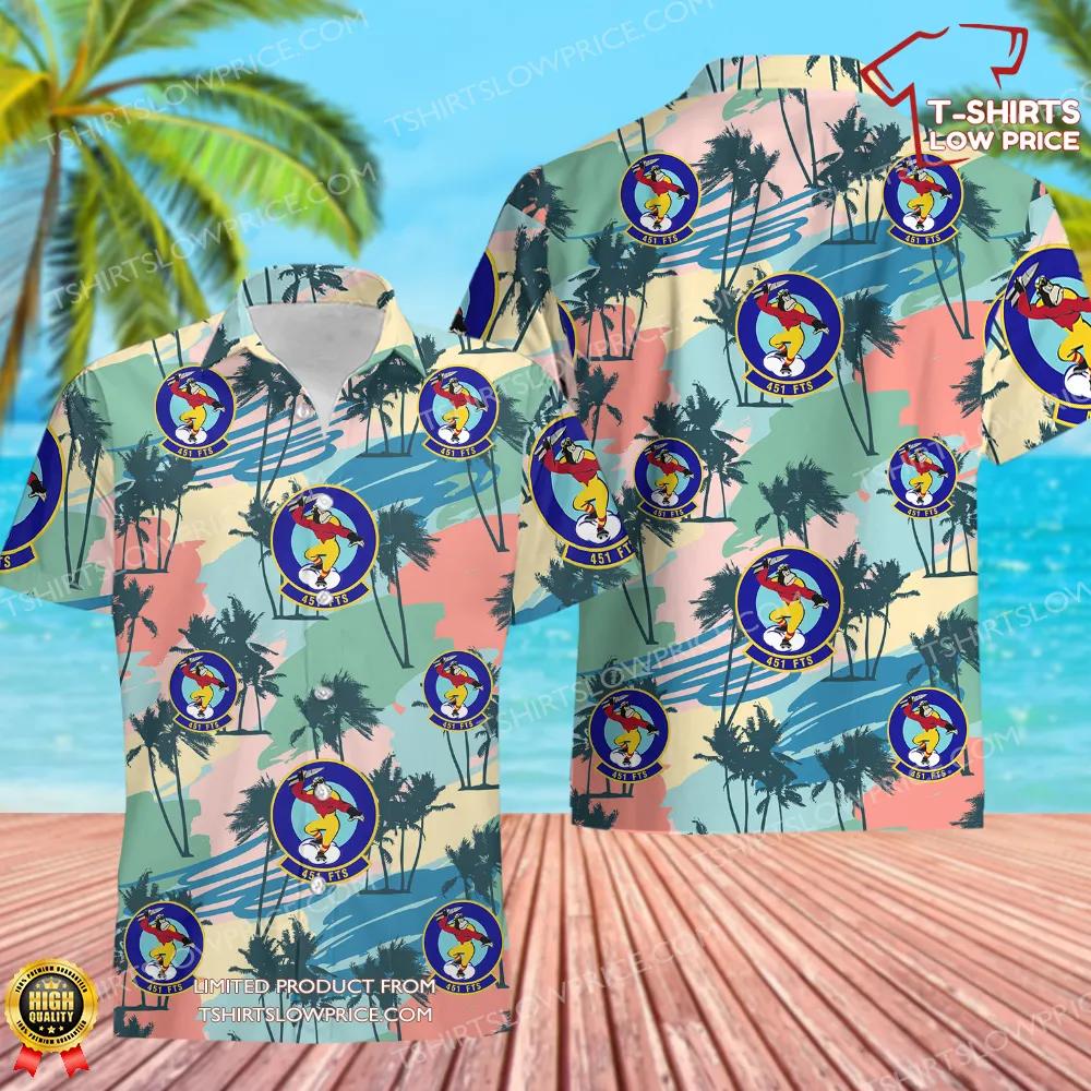 US Air Force 451st Flying Training Squadron Hawaiian Shirt US Air Force 451st Flying Training Squadron Hawaiian Shirt