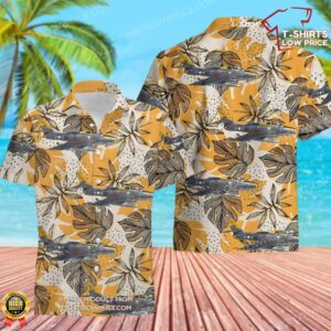 US Air Force 92d TFS F-84F Thunderstreak 52-7114 Squadron Hawaiian Shirt