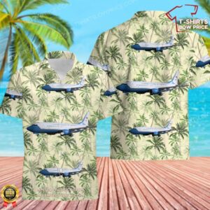 US Air Force A C-40C Clipper of the 932nd Airlift Wing Hawaiian Shirt