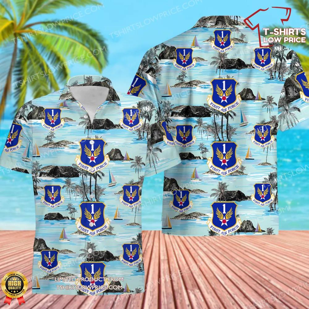 US Air Force First Air Force Hawaiian Shirt US Air Force First Air Force Hawaiian Shirt