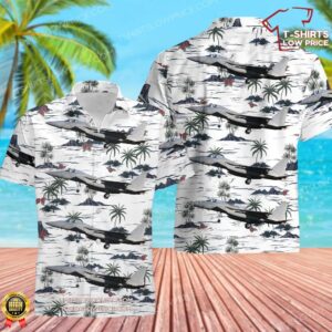 US Air Force 104th Fighter Wing F-15C-38-MC Eagle 84-0016 Hawaiian Shirt