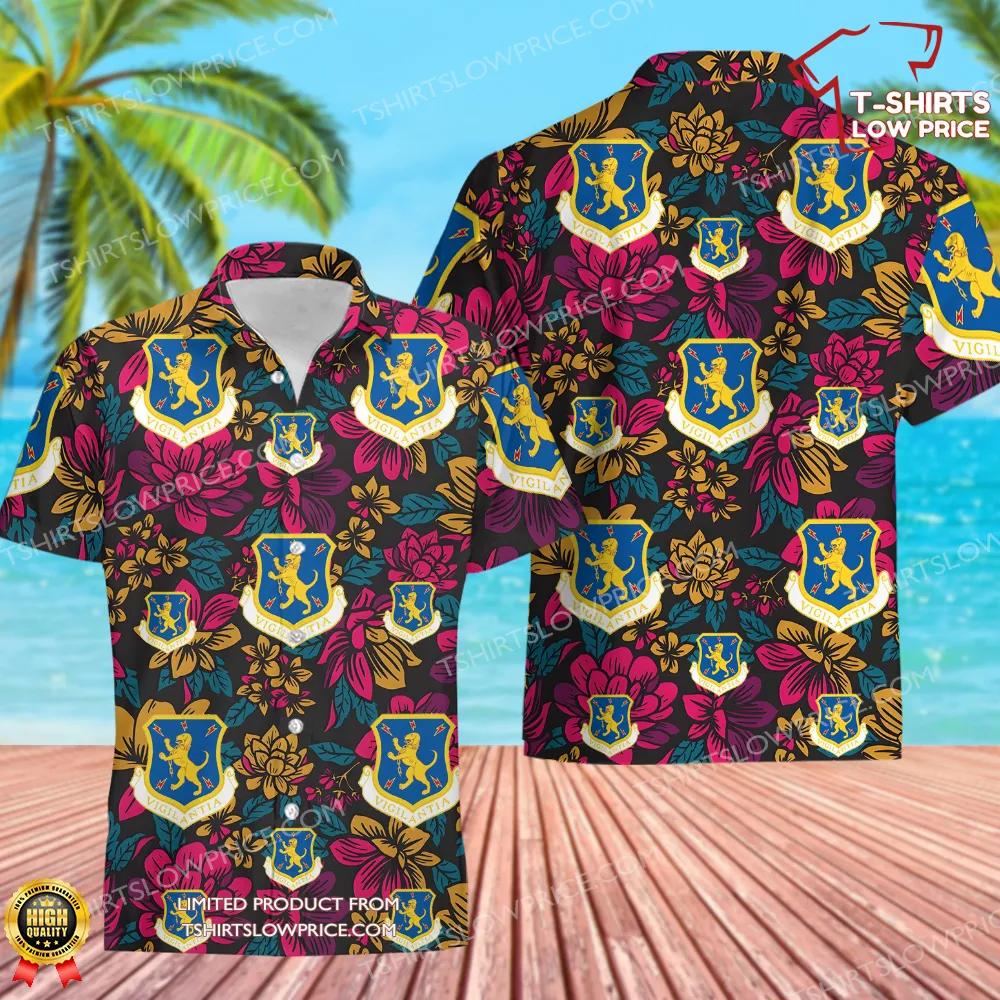 US Air Force 32nd Air Division Hawaiian Shirt US Air Force 32nd Air Division Hawaiian Shirt