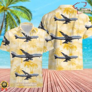 US Air Force Boeing E-4B Airborne Command Post Hawaiian Shirt
