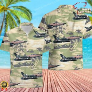 US Air Force F-105 Wild Weasel fighter of the 388th Wing Hawaiian Shirt