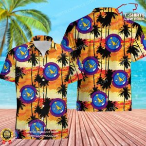 US Air Force 75th Expeditionary Airlift Squadron Hawaiian Shirt