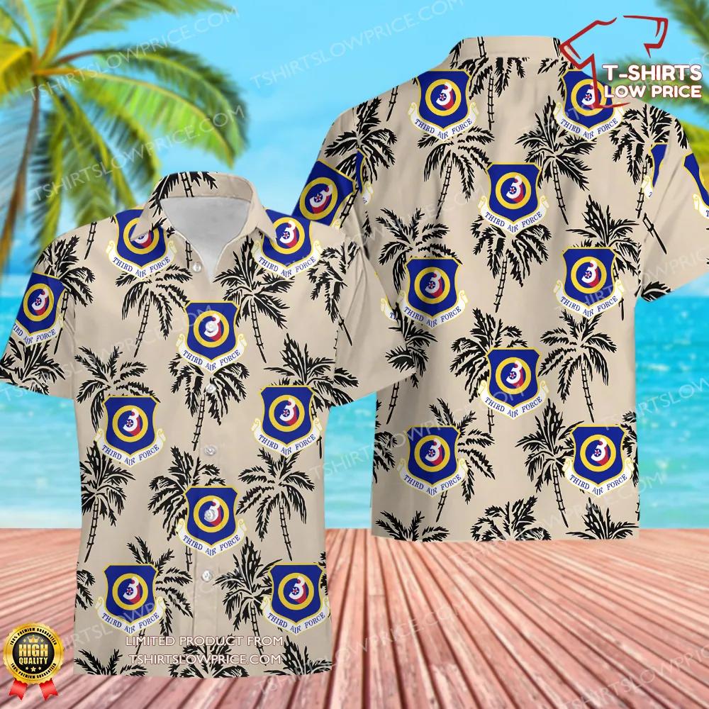 US Air Force Third Air Force Hawaiian Shirt US Air Force Third Air Force Hawaiian Shirt