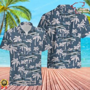 US Air Force 81st Fighter-Bomber Wing F-84F Thunderstreakof Hawaiian Shirt