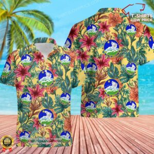 US Air Force 732d Air Mobility Squadron (AMC) Hawaiian Shirt
