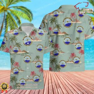 US Air Force 730th Air Mobility Squadron (AMC) Hawaiian Shirt