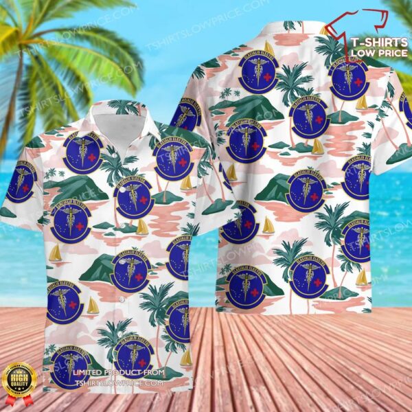 US Air Force 673d Operational Medical Readiness Squadron (PACAF) Hawaiian Shirt US Air Force 673d Operational Medical Readiness Squadron (PACAF) Hawaiian Shirt