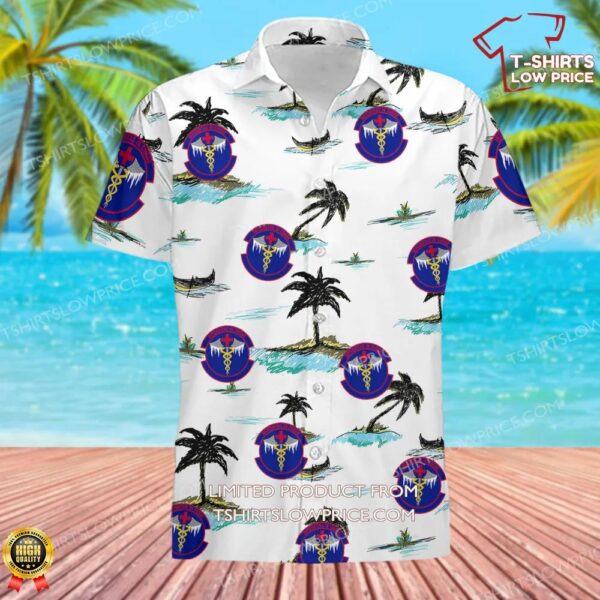 US Air Force 673d Healthcare Operations Squadron (PACAF) Hawaiian Shirt US Air Force 673d Healthcare Operations Squadron (PACAF) Hawaiian Shirt